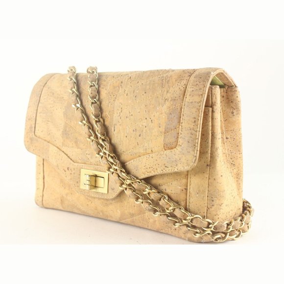 Chanel Rare Cork Chevron Classic Flap 1CJ725K - Picture 12 of 12